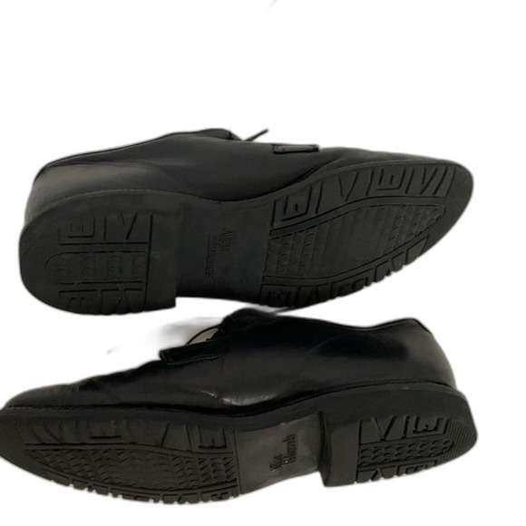 Allen Edmonds Black Leather Plain Toe Dress Shoe With Rubber Sole Size 11.5D - Picture 12 of 12